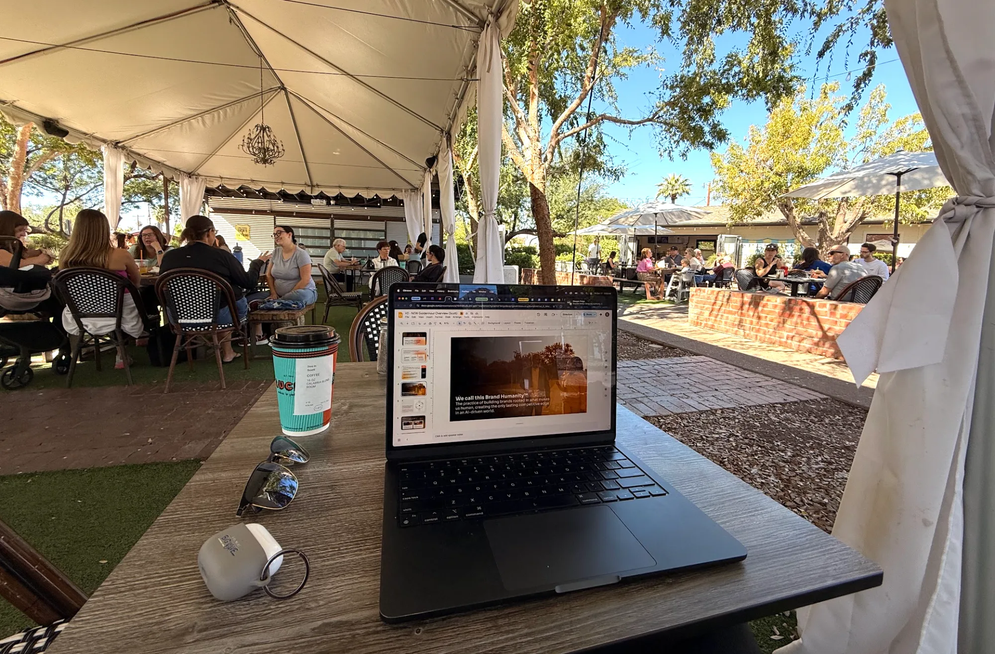 It's true - Brand Humanity started over coffee at Luci's Marketplace in Phoenix, AZ